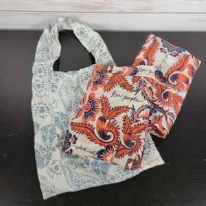 2 reusable Free People Shopping Totes